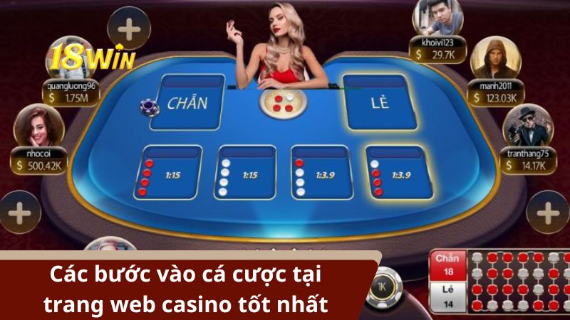 Các bước vào cá cược tại trang web casino tốt nhất cho người Việt Nam