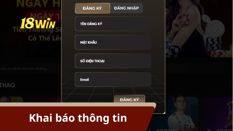 Truy cập vào link chính thức -> Điền thông tin đăng ký